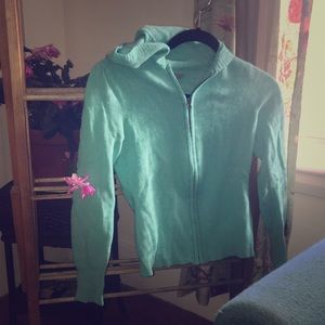 Zip up sweater with hood